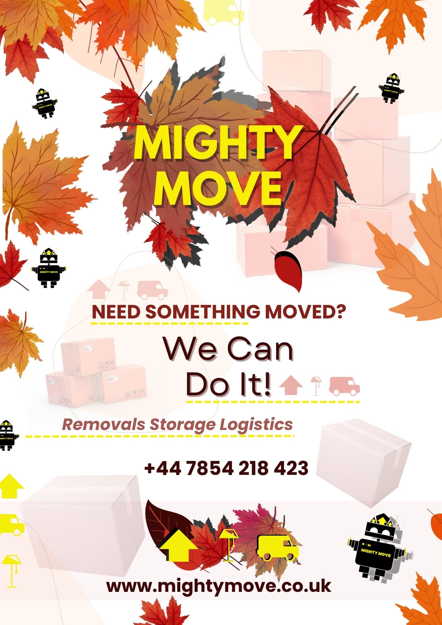 Mighty Move - Autumn Flyer - Need Something Moved?  We Can Do It!